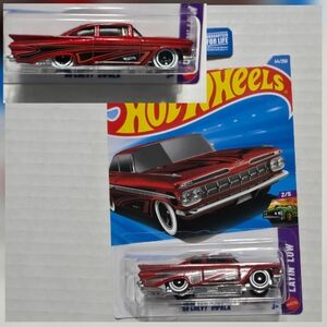 Hot wheels Chevy Impala, 1959 Chevrolet Impala Red Chevy Impala